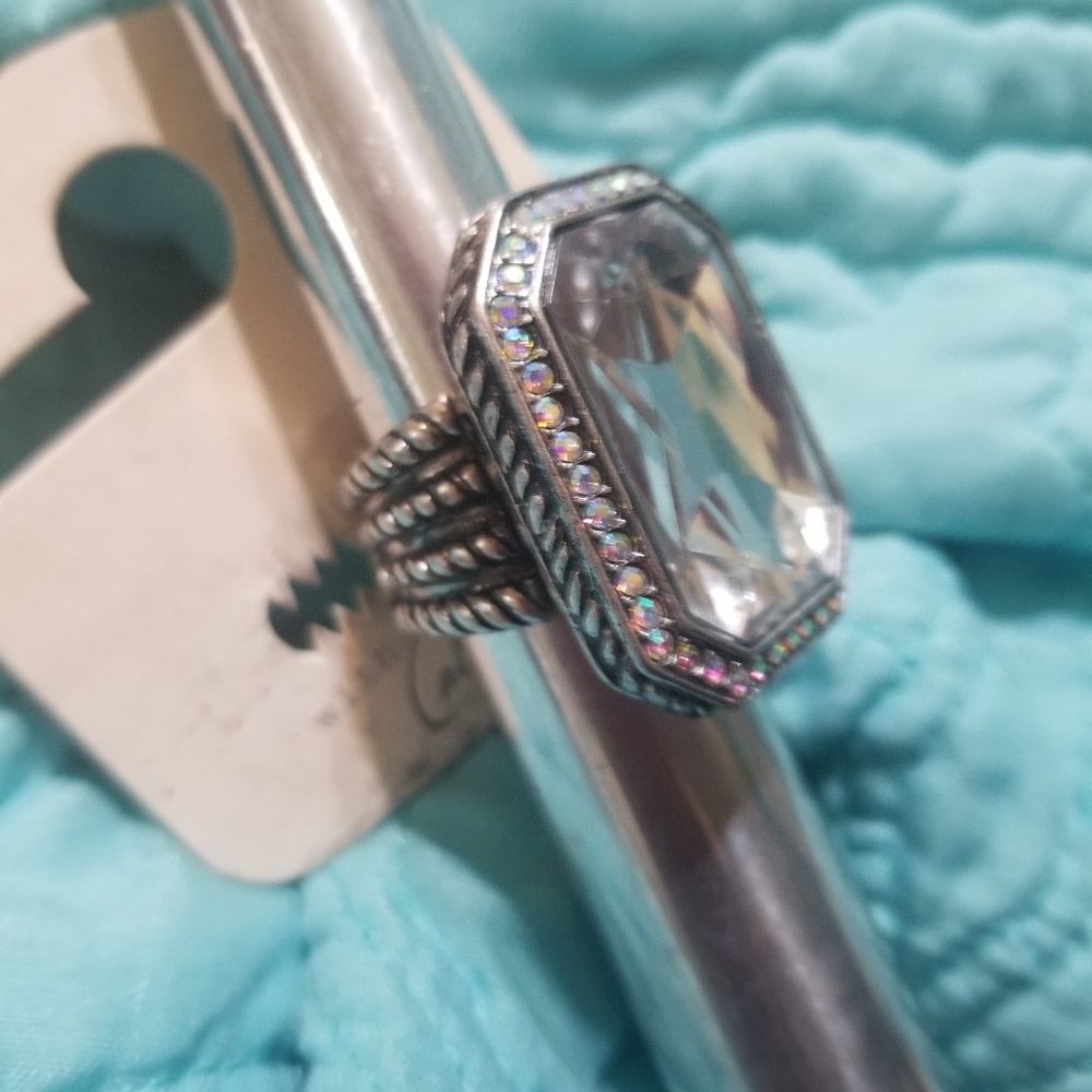 CAROLE Statement Ring Large Crystal